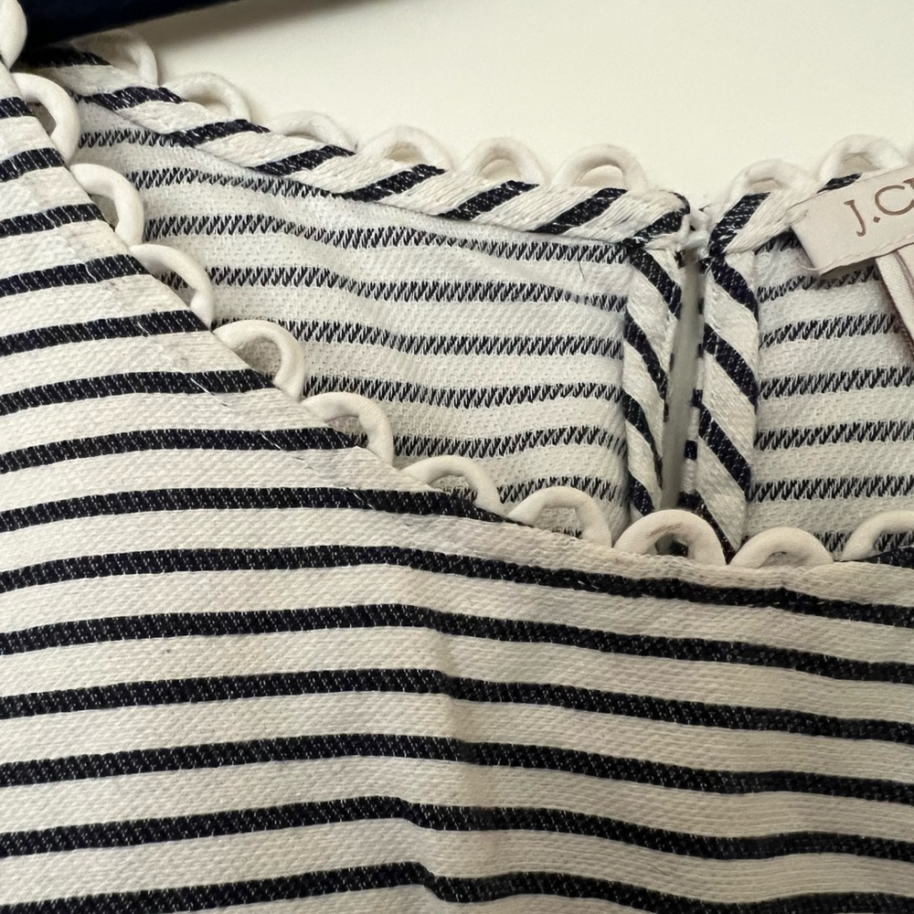 J. Crew Sleeveless Top with Detail Neck and Keyhole Button Back